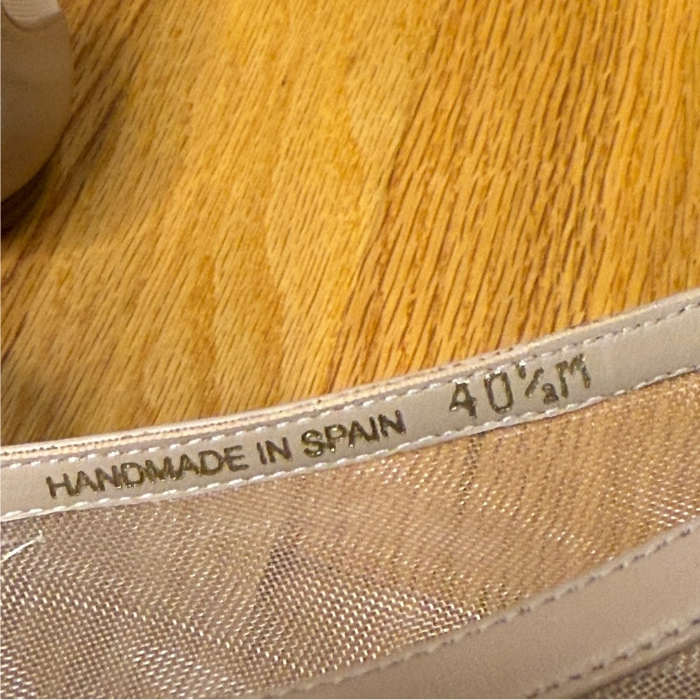 Margaux Beige Mesh Pointed-Toe Flats - Picture 8 of 9
